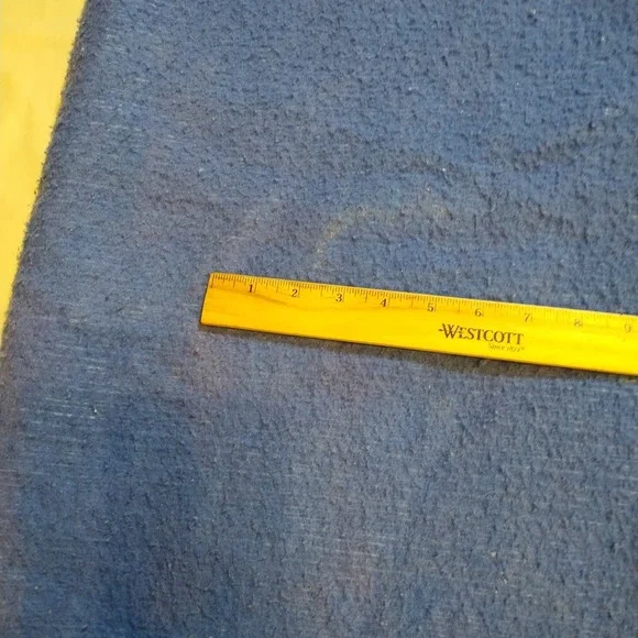 Vintage Blue Purple Acrylic Twin Blanket‎ Satin Trim 86x74 - Picture 5 of 10